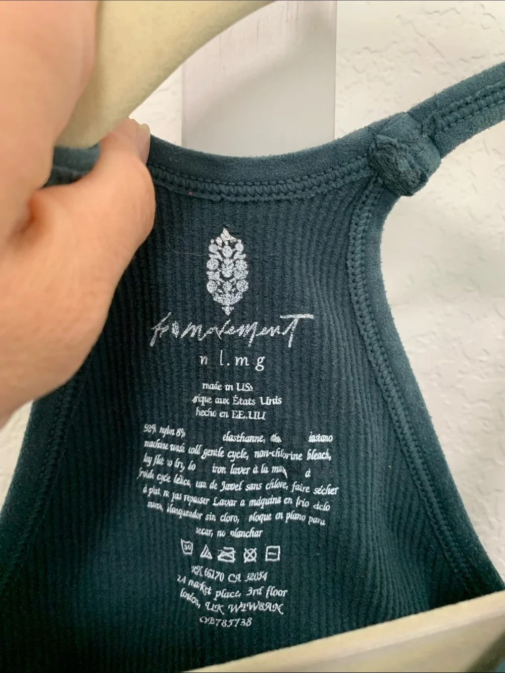Free People Movement Happiness Tums Ribbed Racerback Cropped Tank Top